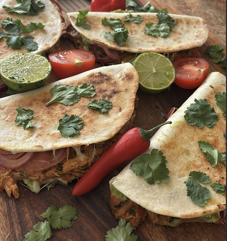 The Bird and Blaze parcels with lime, tomato and coriander